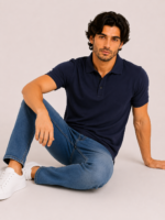 MIJOONS Classic Polo – Navy Blue - Image 6