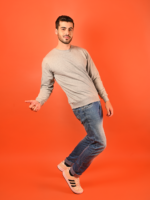MIJOONS Grey Melange Sweatshirt - Image 6