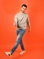 MIJOONS Grey Melange Sweatshirt - Image 5