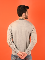 MIJOONS Grey Melange Sweatshirt - Image 4