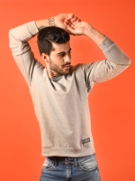 MIJOONS Grey Melange Sweatshirt - Image 2