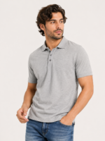 MIJOONS Classic Polo – Grey Melange - Image 2