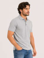 MIJOONS Classic Polo – Grey Melange - Image 6