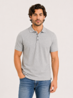 MIJOONS Classic Polo – Grey Melange
