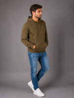 MIJOONS Signature Olive Green Hoodie - Image 6