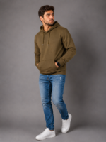 MIJOONS Signature Olive Green Hoodie - Image 5