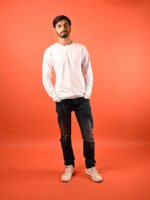 MIJOONS Solid Full Sleeve – White