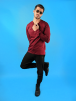 MIJOONS Solid Full Sleeve – Maroon - Image 4